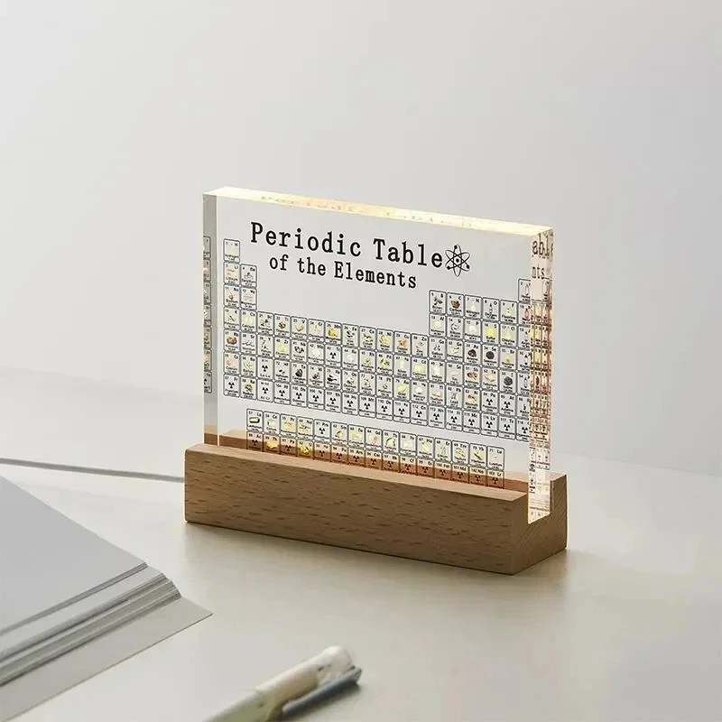 Elements Lighting Decor - Tabela Periódica de Mendeleev em Acrílico