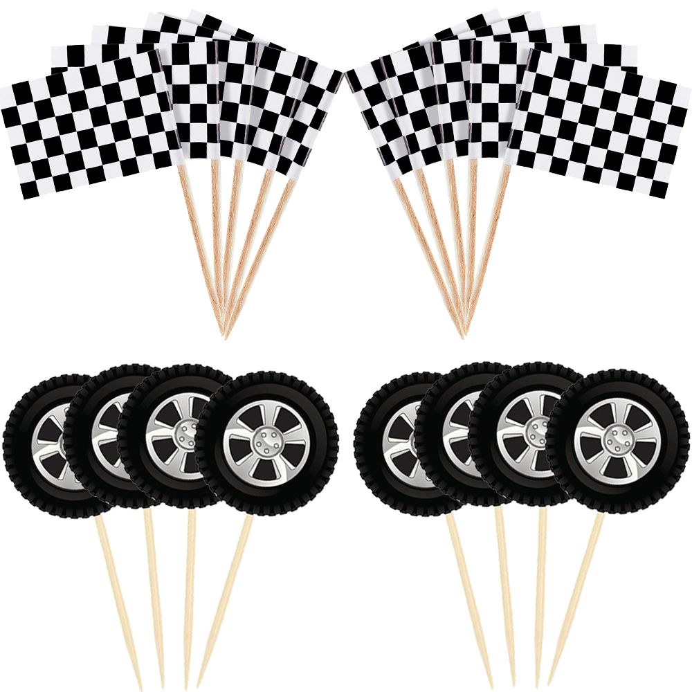 Lighting Mcqueen Birthday Decor - Roda de corrida carro festa bolo