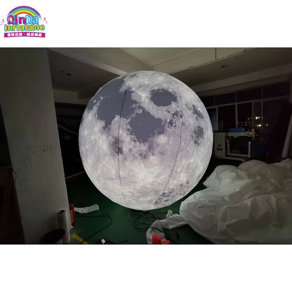 Lighting Decor Rentals - Lua inflável gigante decorativa da iluminação