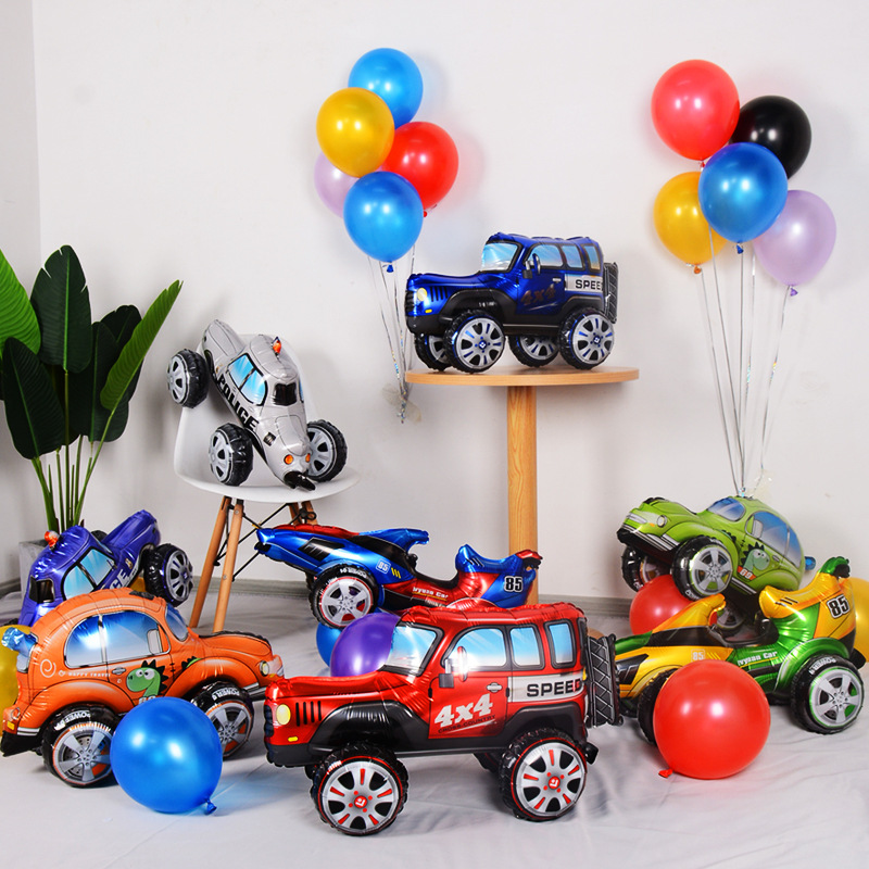 Lighting Mcqueen Birthday Decor - Balão de Festa 3D Estéreo de