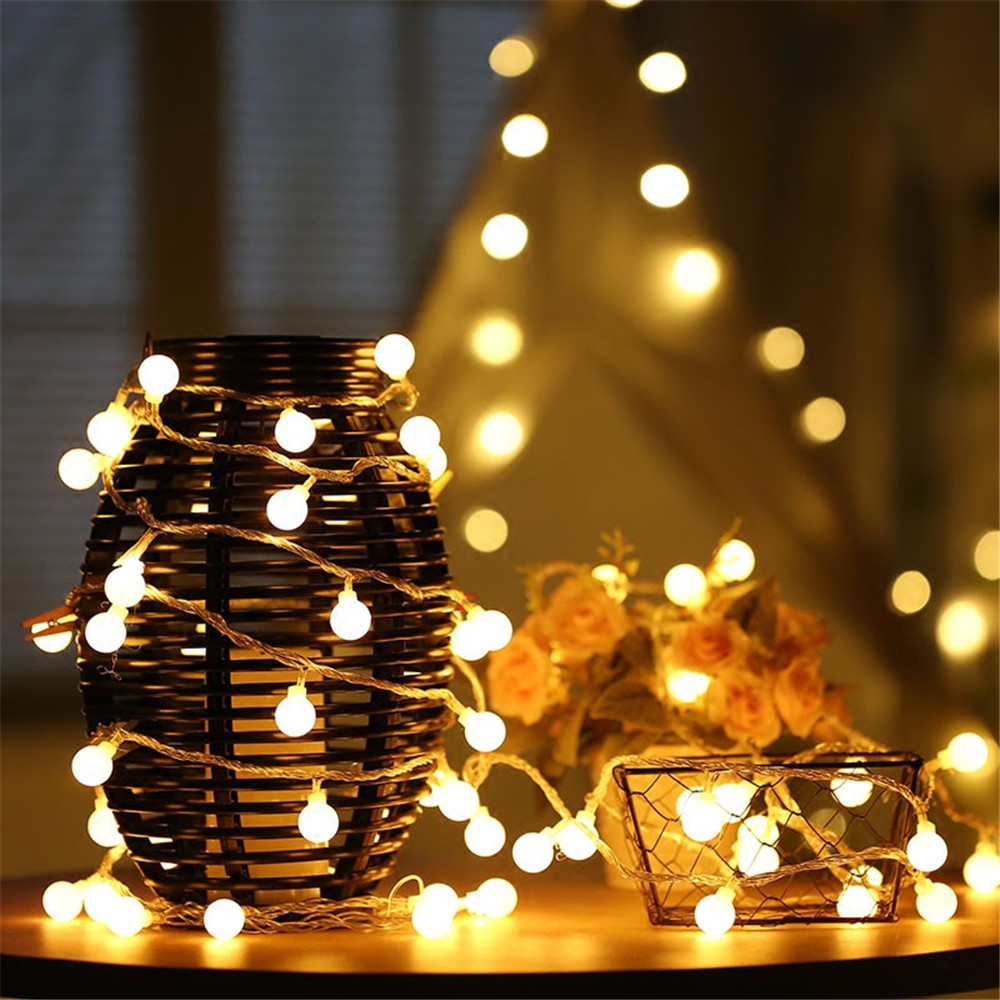 Luzes de Cordão Solares/USB/Ba - Lighting Decor For Room avaliação e preço