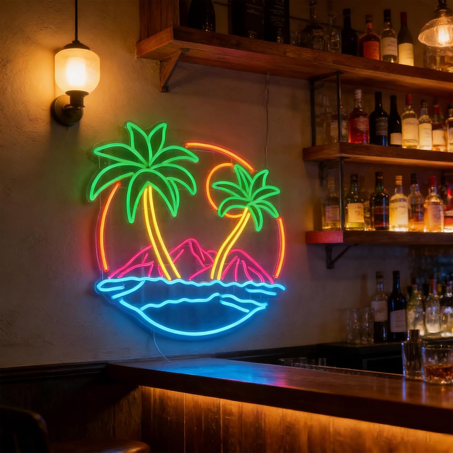 Letreiro Neon LED de Palmeira  - Lighting Decor Rentals avaliação e preço