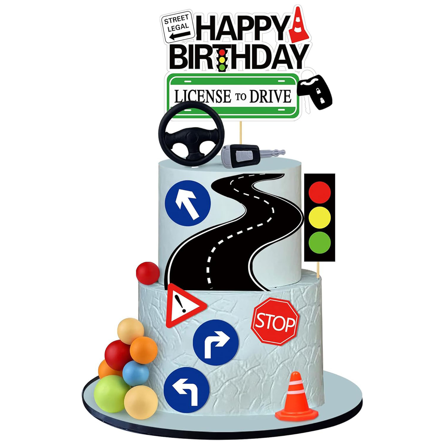 Topper de bolo de licença de m - Lighting Mcqueen Birthday Decor avaliação e preço