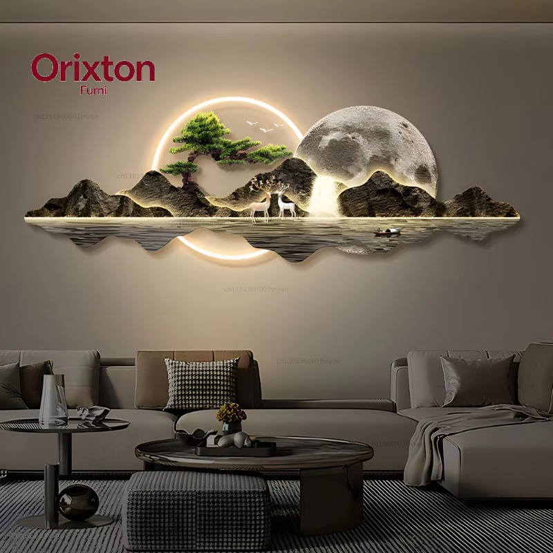 Arte de parede em tela com ilu - Home Decor Lighting Wholesale avaliação e preço