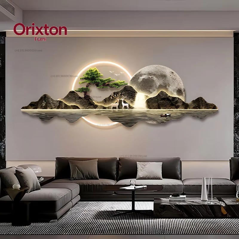 Arte de parede em tela com ilu - Home Decor Lighting Wholesale avaliação e preço