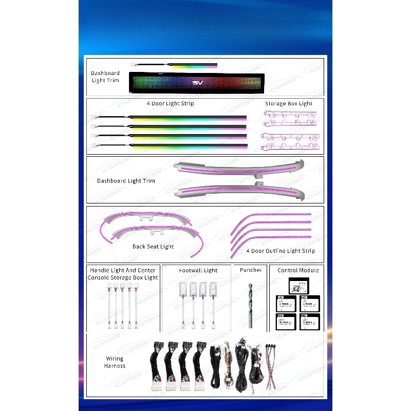 Kit de Luzes RGB Sinfonia para - Lighting Interior Decor avaliação e preço