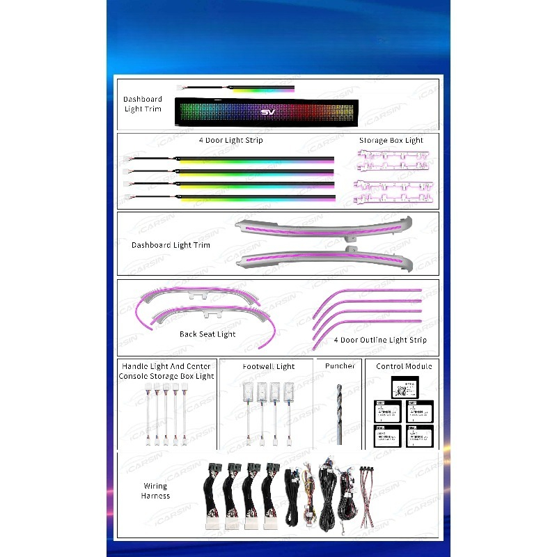 Kit de Luzes RGB Sinfonia para - Lighting Interior Decor avaliação e preço