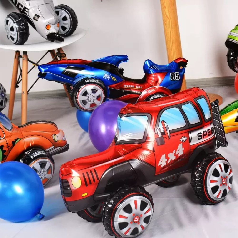 3d dos desenhos animados carro - Lighting Mcqueen Birthday Decor avaliação e preço