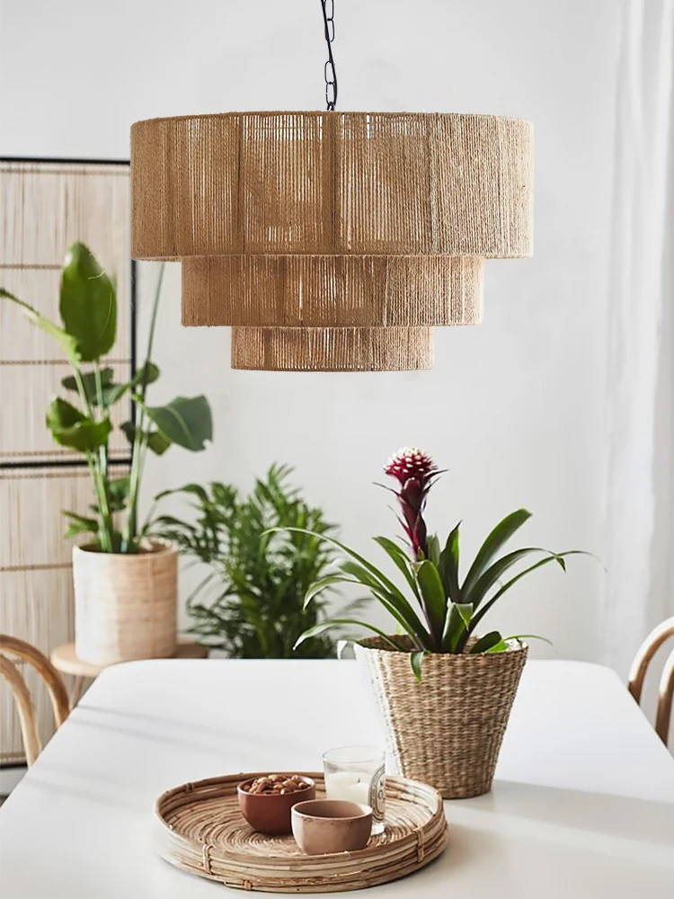 Lustre retrô boêmio de rattan  - Decor Lighting Australia avaliação e preço