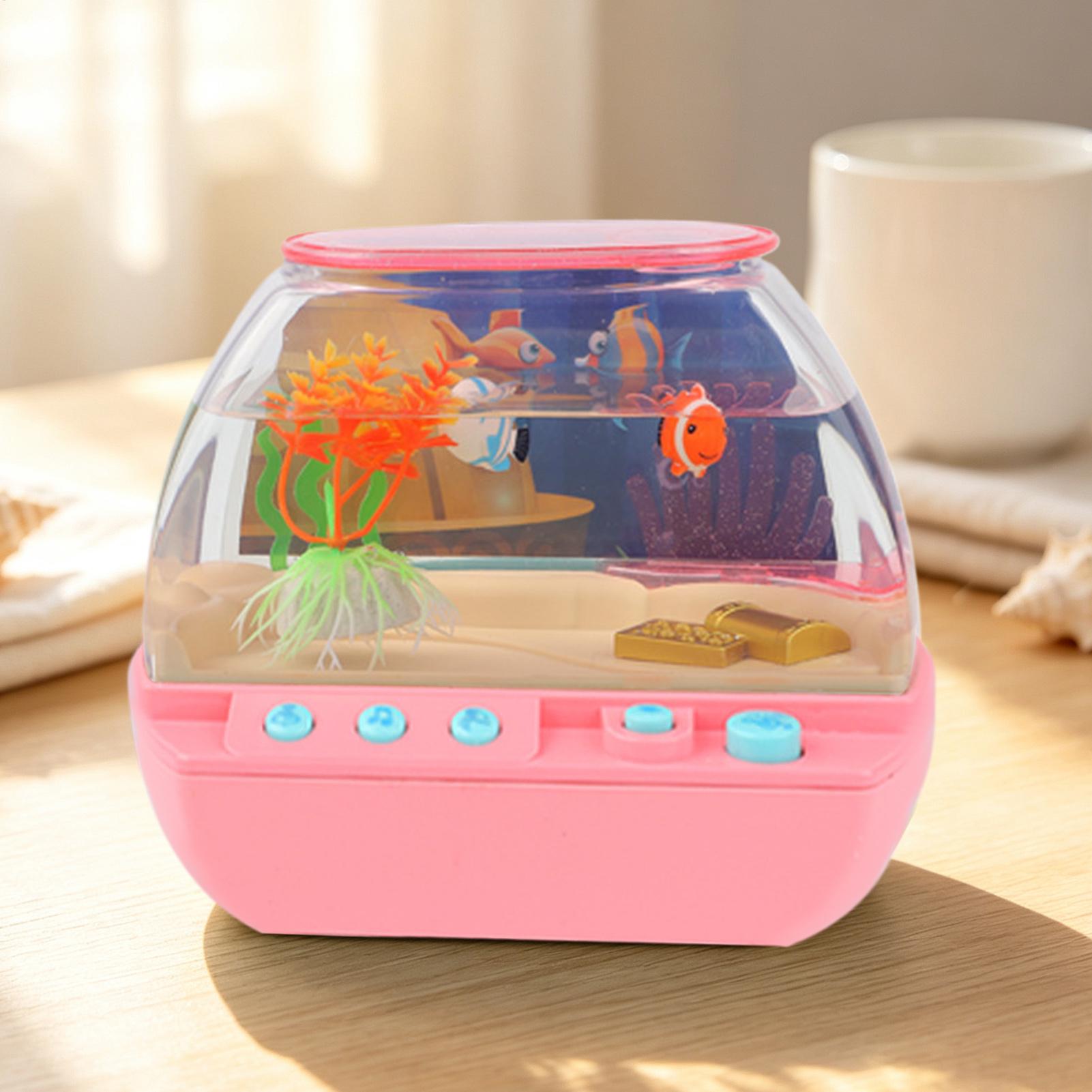 Aquário de Brinquedo com Músic - Lighting Decor For Room avaliação e preço