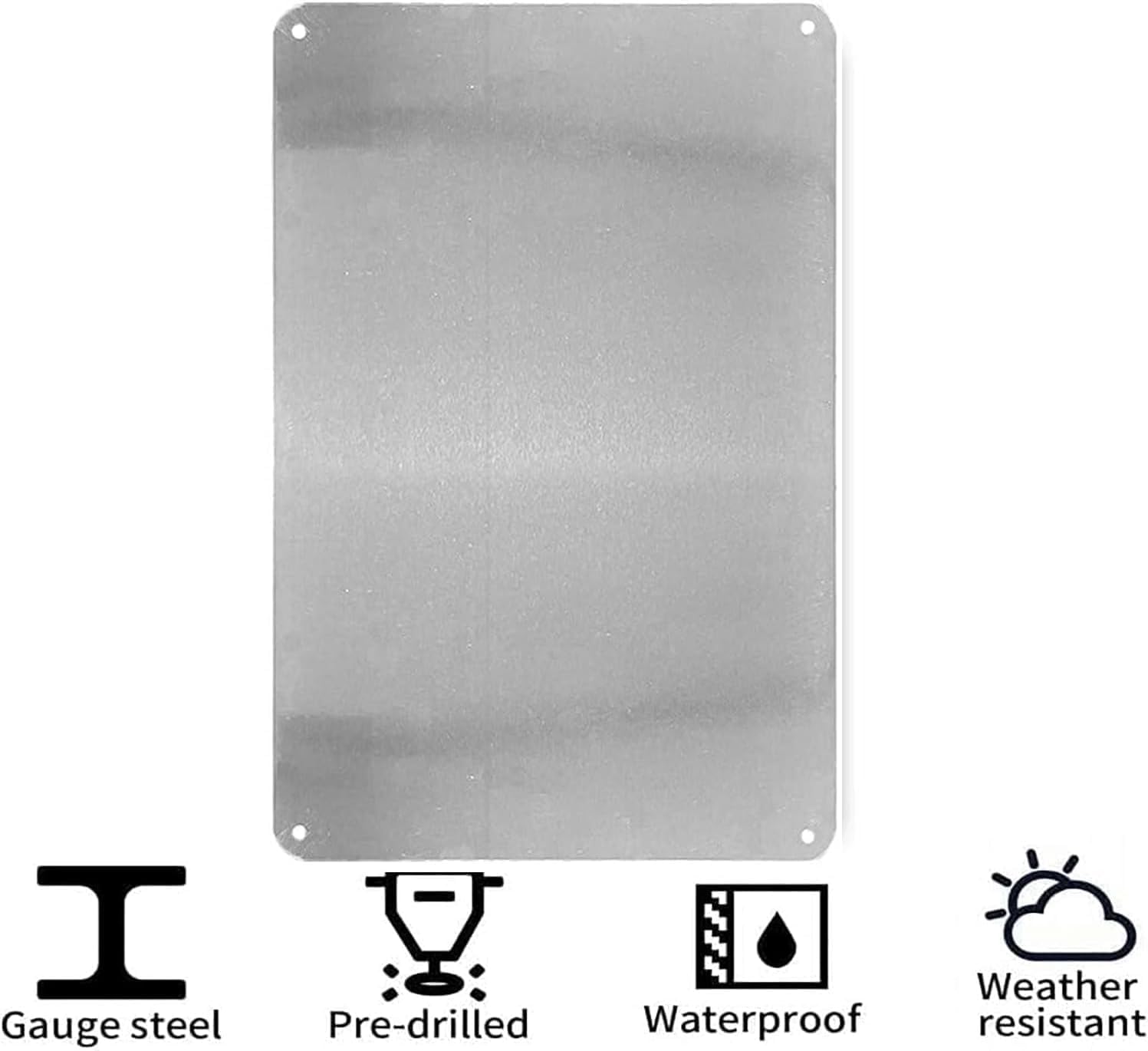 Placa de Metal Vintage com Cen - Elements Lighting Decor avaliação e preço