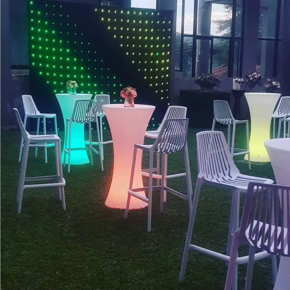 Mesas Altas LED para Eventos,  - Lighting Decor Rentals avaliação e preço