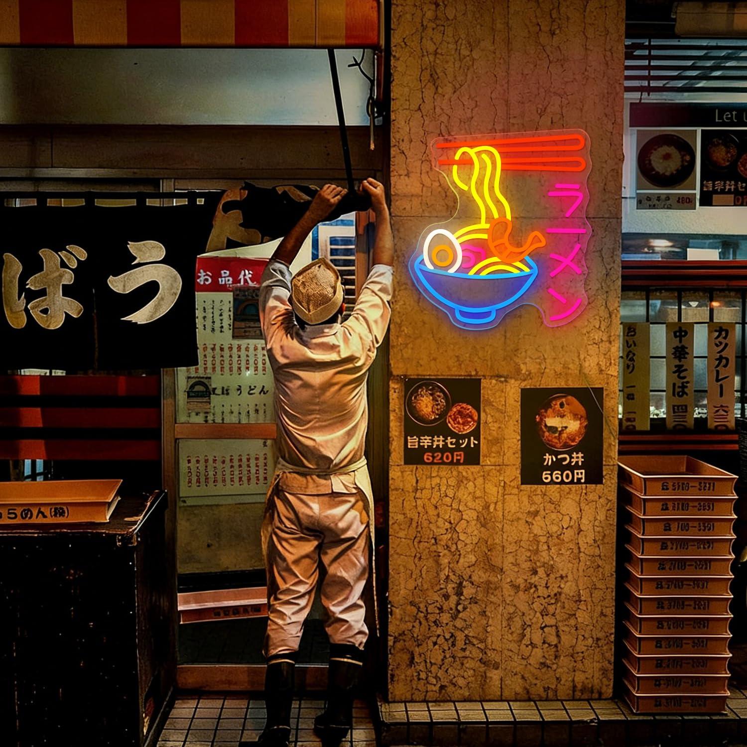 Letreiro Neon de Ramen: Luz LE - Lighting Decor For Room avaliação e preço