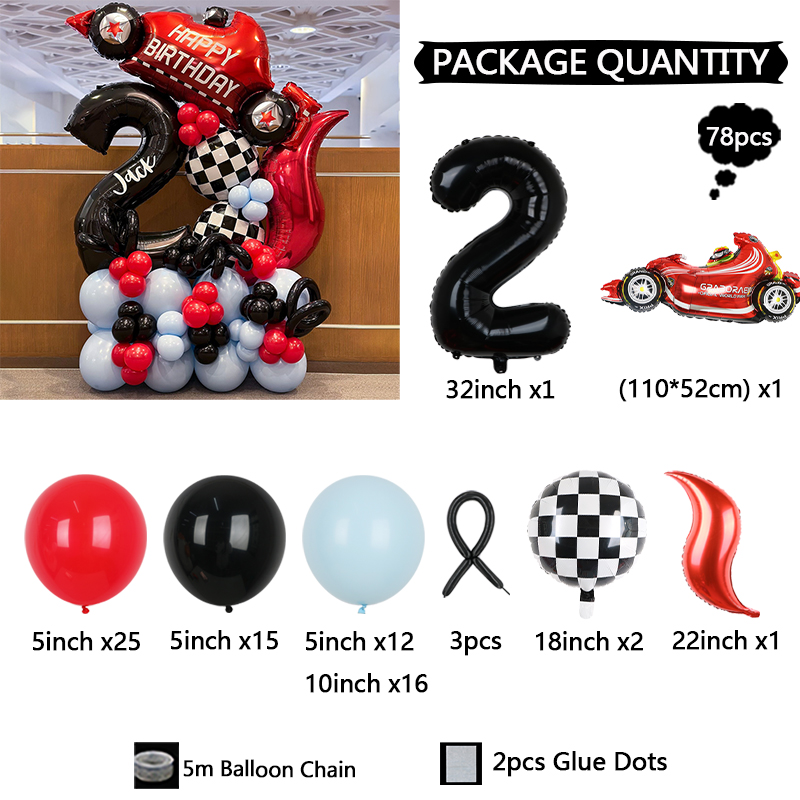 Conjunto de Balões com Tema de - Lighting Mcqueen Birthday Decor avaliação e preço