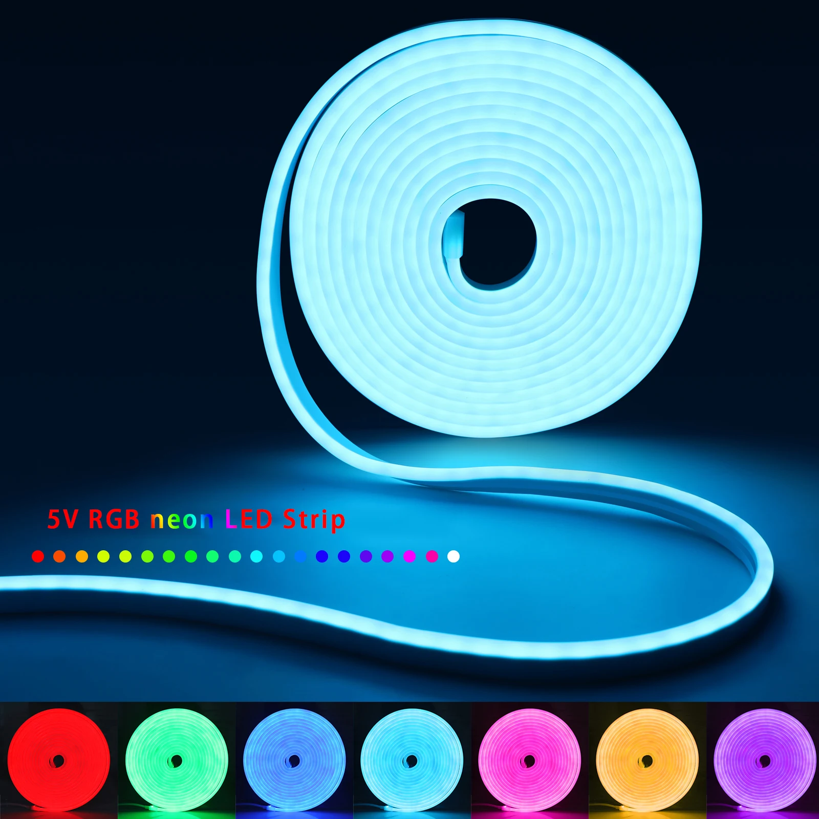 1-5m rgb led neon luz de tira  - Lighting Decor For Room avaliação e preço